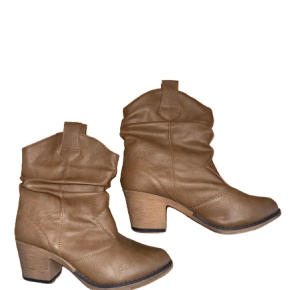 Charles Albert Wmn's Modern Western Cowboy Distressed Boot Sz 8 EUC
